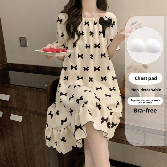 Women's padded nightgown